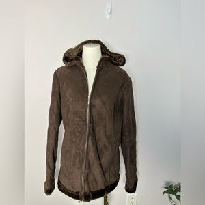 EUC Womens Timeless Quality New York Classics Brown M Medium Coat Jacket EO